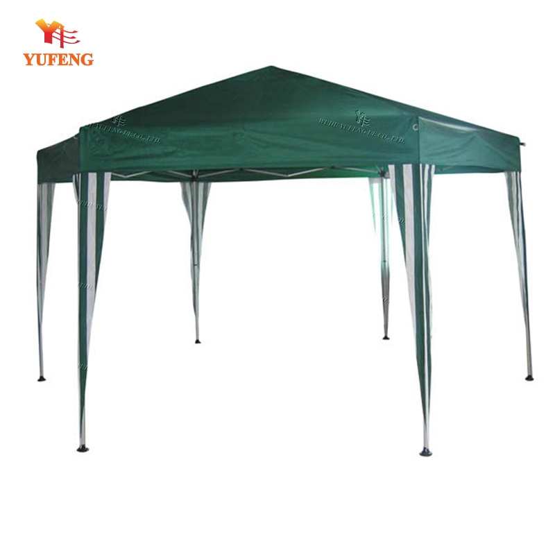 2*2*2m alu hexagonal folding gazebo