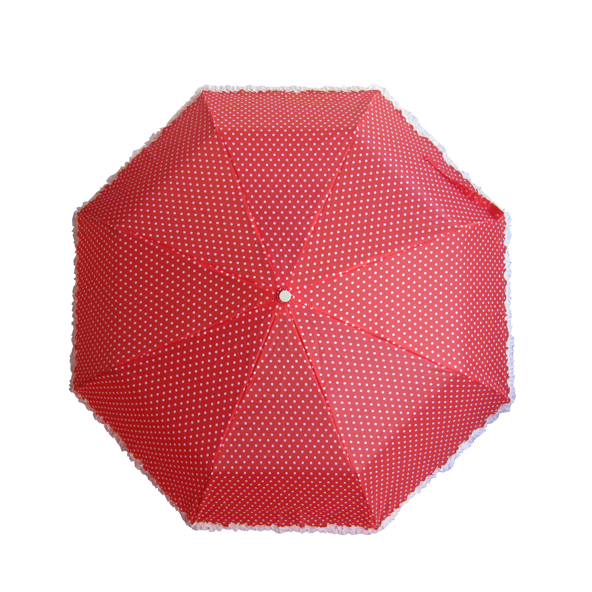 Pretty aluminium frame folding sun umbrella for lady