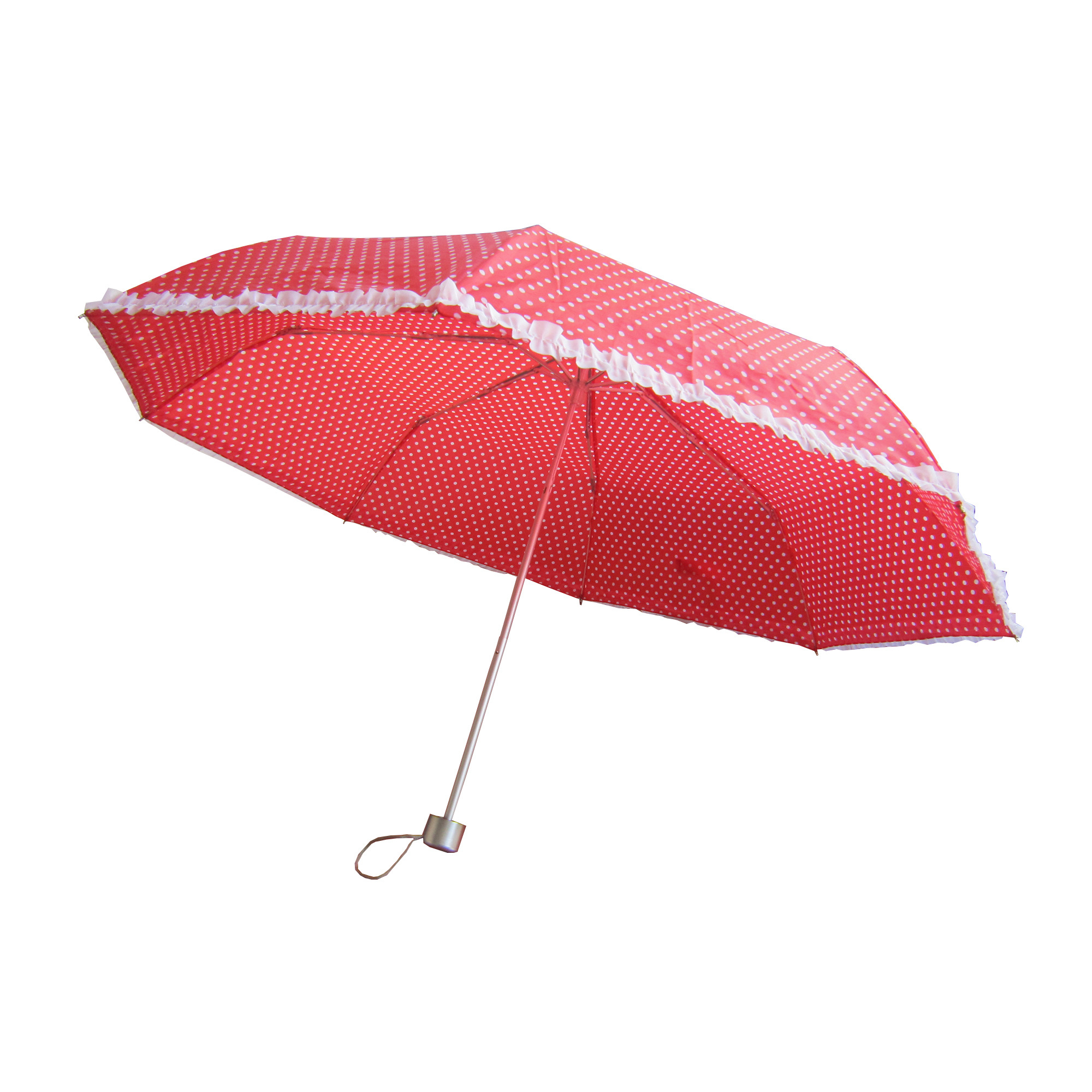 Pretty aluminium frame folding sun umbrella for lady