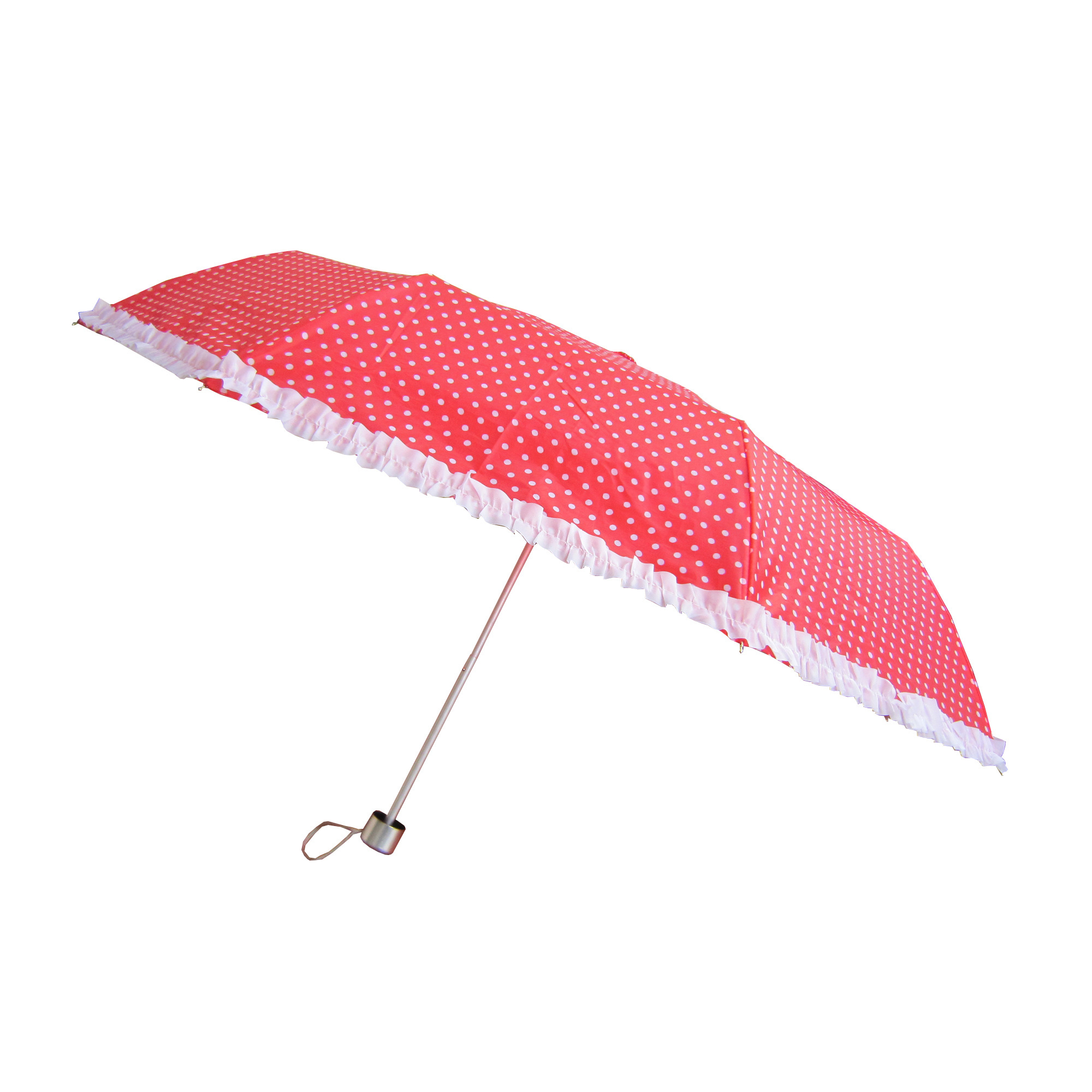 Pretty aluminium frame folding sun umbrella for lady