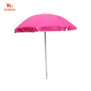 Small beach umbrella with fringe flap