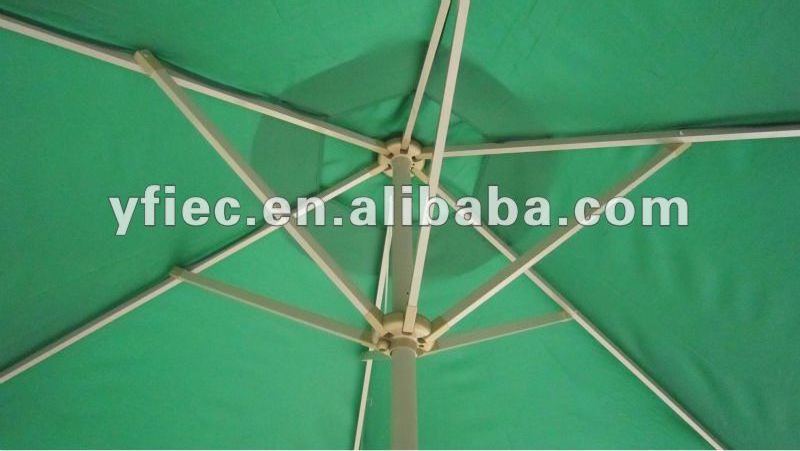 270cm swimming pool aluminium garden umbrella with crank