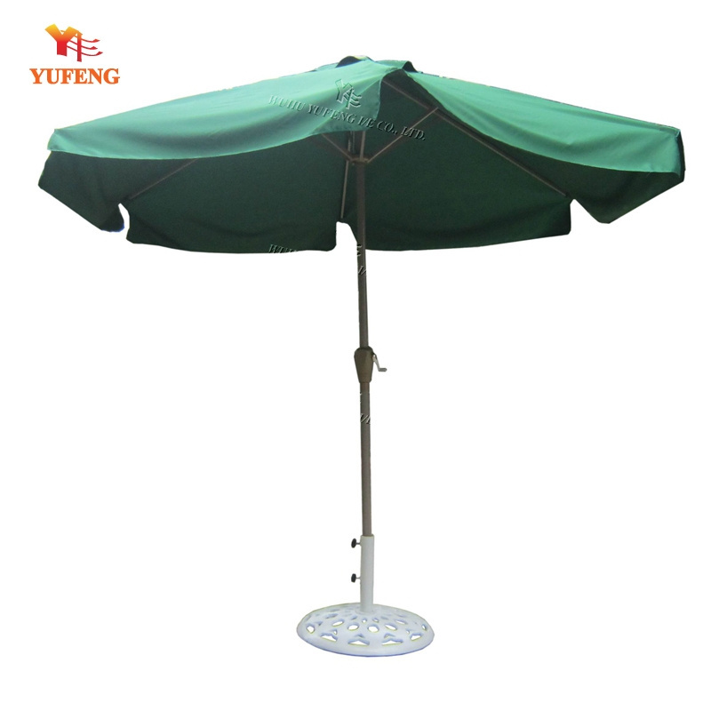 270cm swimming pool aluminium garden umbrella with crank