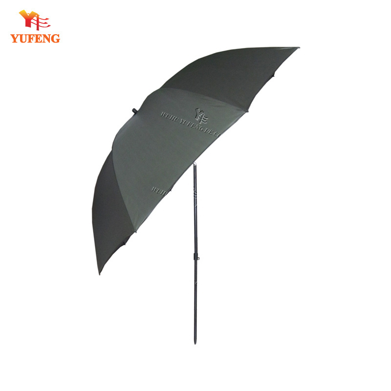 Portable outdoor fishing umbrella with tilt