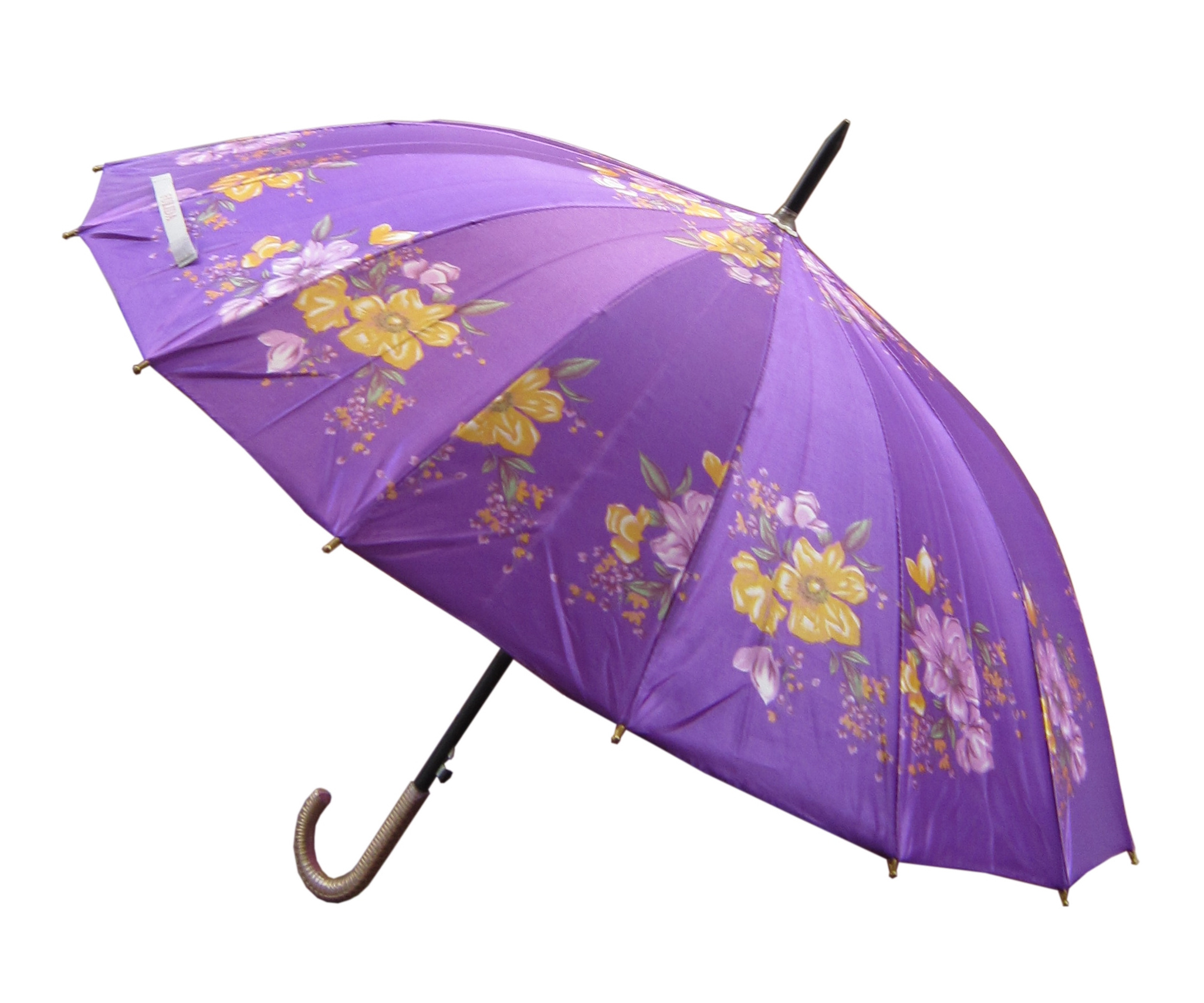 Flower printing satin umbrella