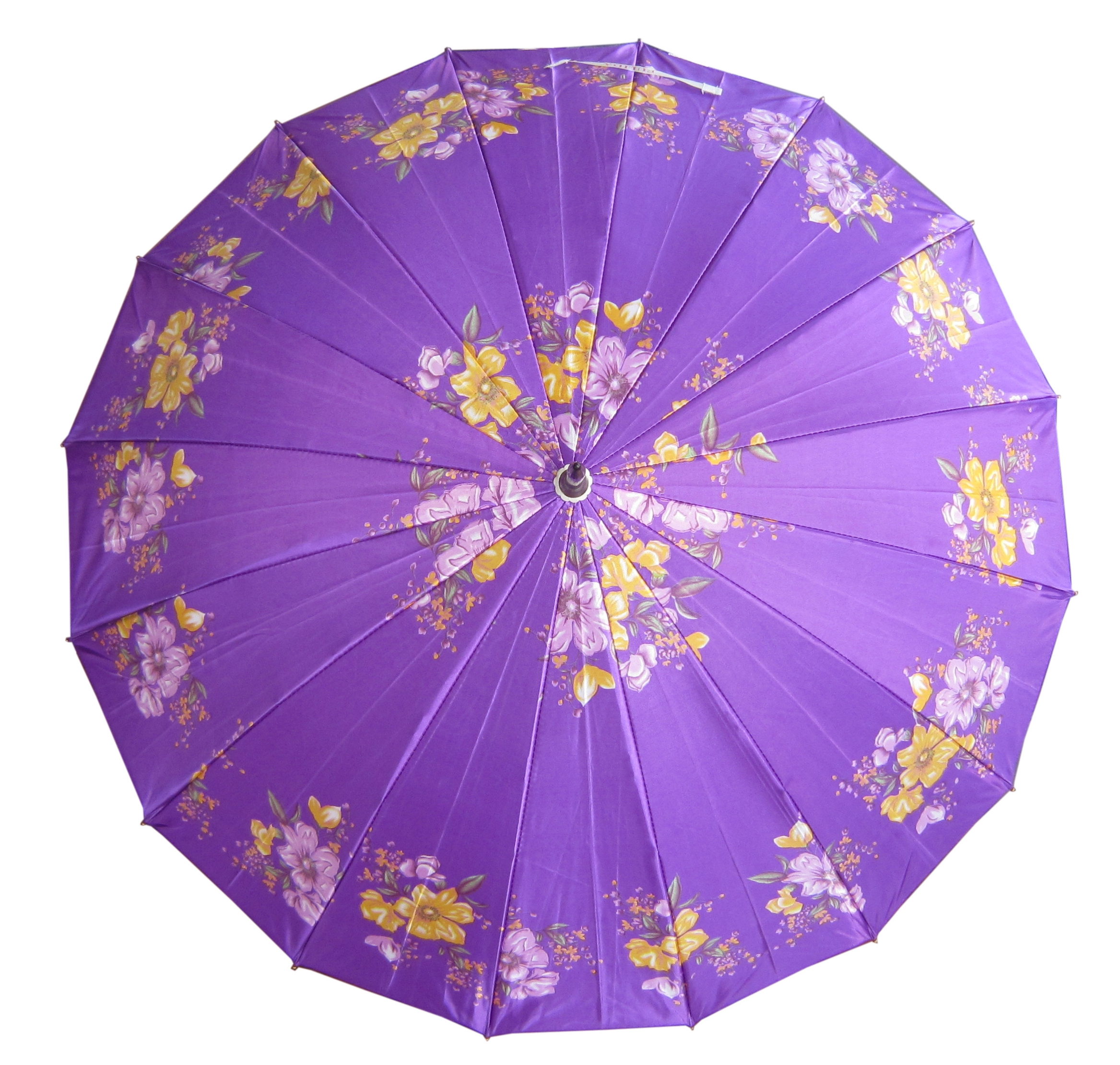 Flower printing satin umbrella