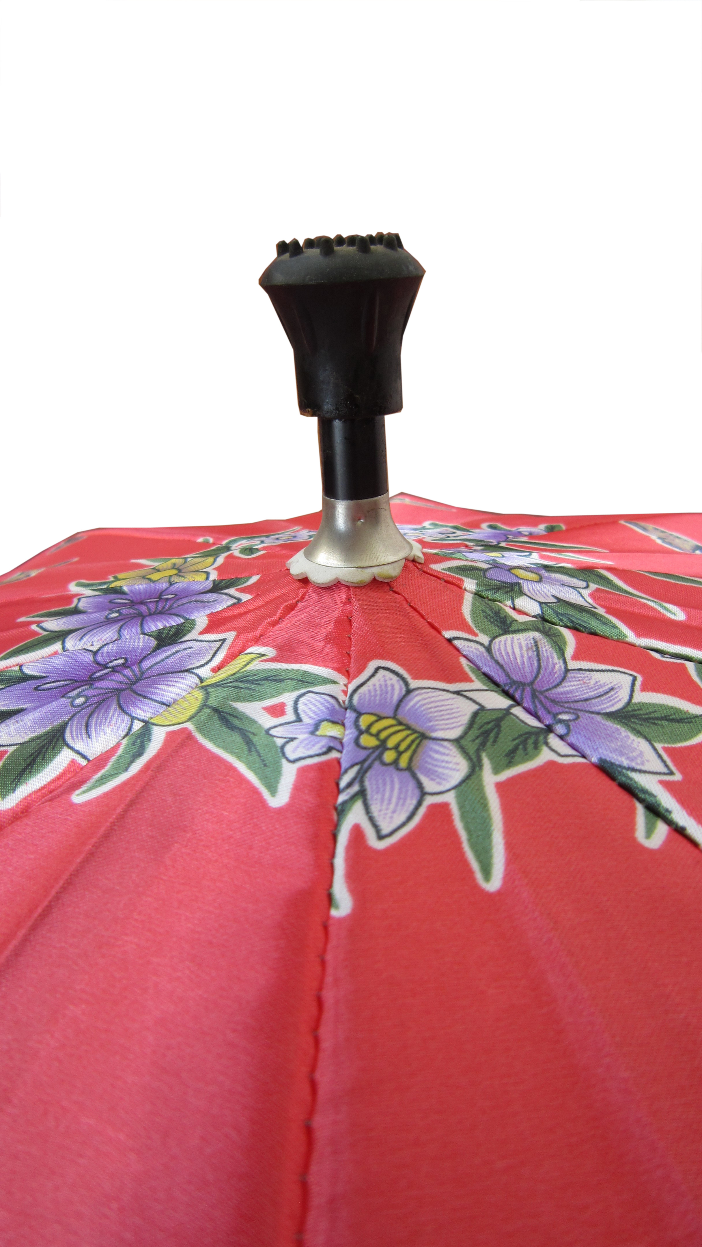 satin printed straight automatic umbrella