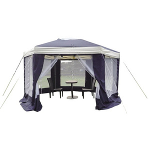 2*2*2m metal hexagonal gazebo with wall