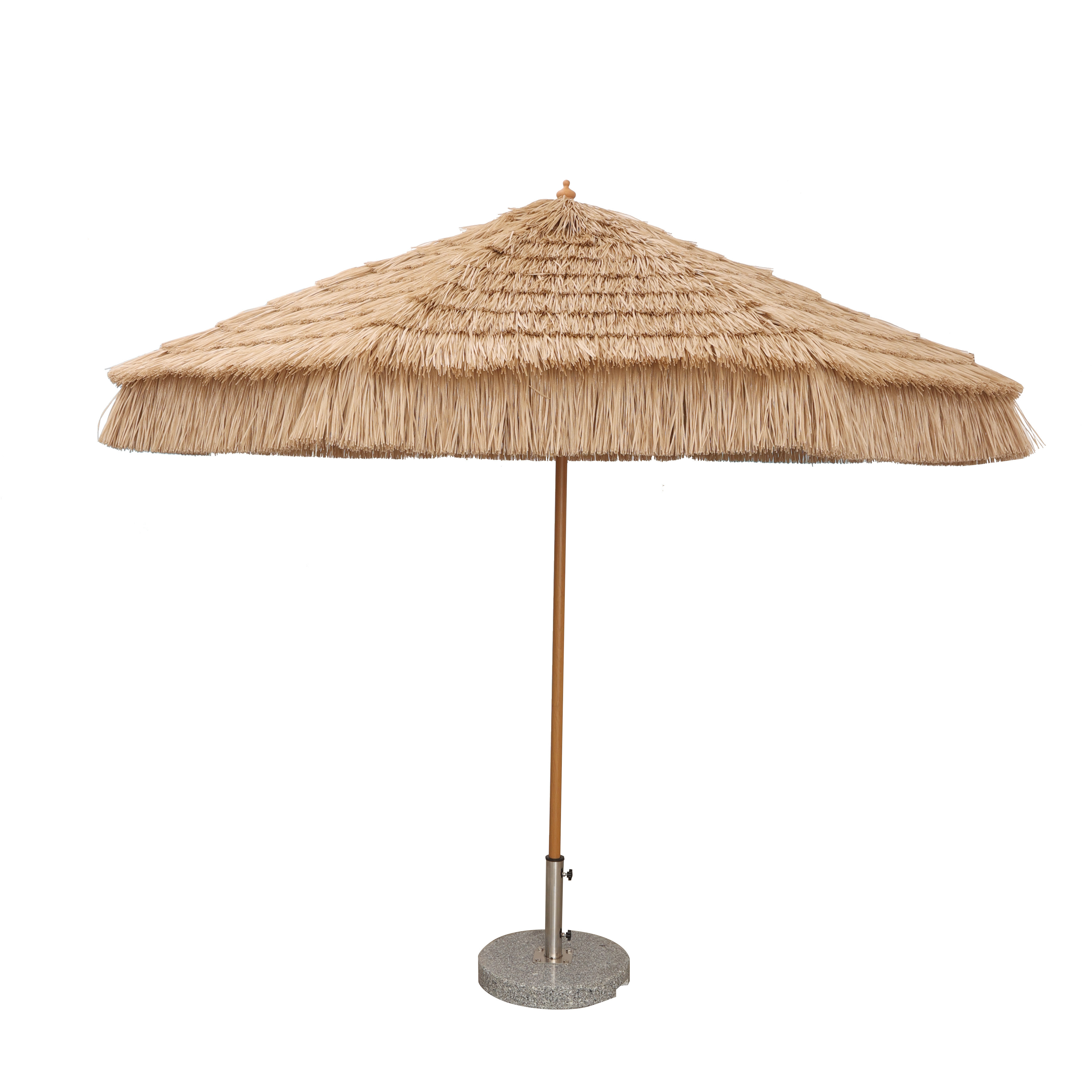 3M straw umbrella with tassels