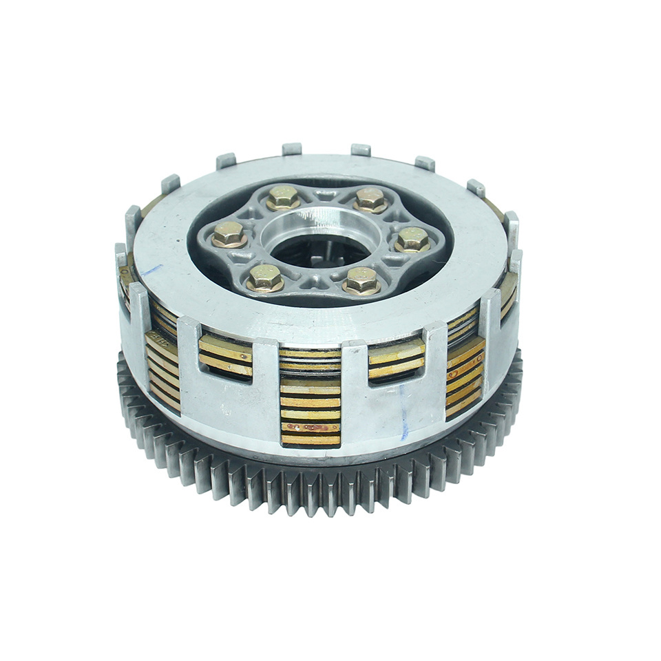 70T Motorcycle Engine Clutch 6 Column Enhanced 7pcs Friction Disc for Zongshen Loncin Lifan Bashan CB250 250cc engine