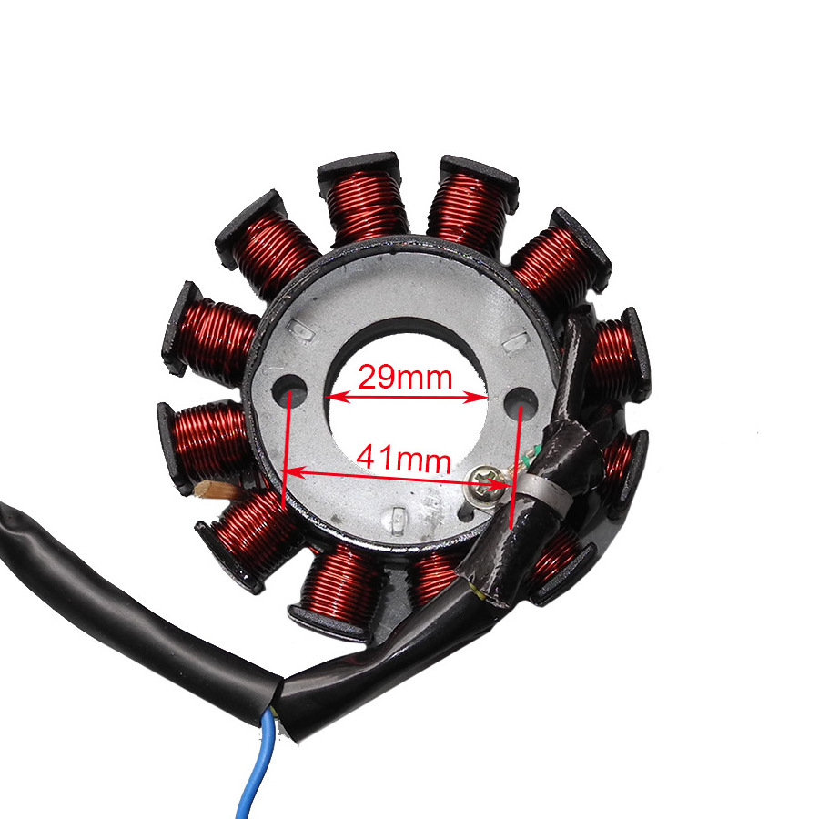 12 Coils Poles Ignition Stator Magneto Rotor For GY6 125cc 150cc Engine Parts Chinese Moped Scooter ATV Quad Go Kart