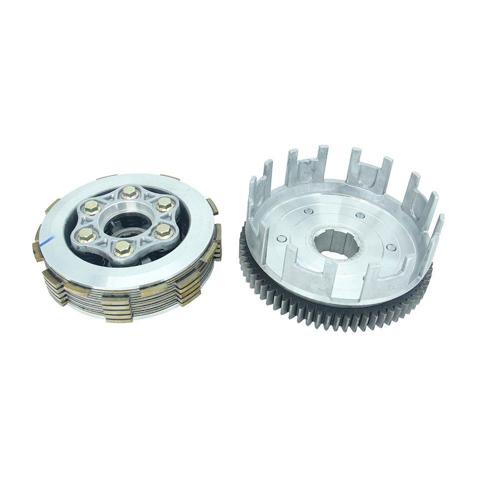 70T Motorcycle Engine Clutch 6 Column Enhanced 6pcs Friction Disc for Zongshen Loncin Lifan Bashan CG200 CB200 engine