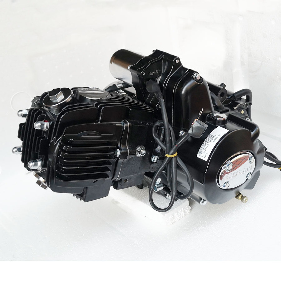 LiFan 125cc horizontal engine 3+1 reverse gear Automatic Clutch Electric and Kick Start for ATV go kart using