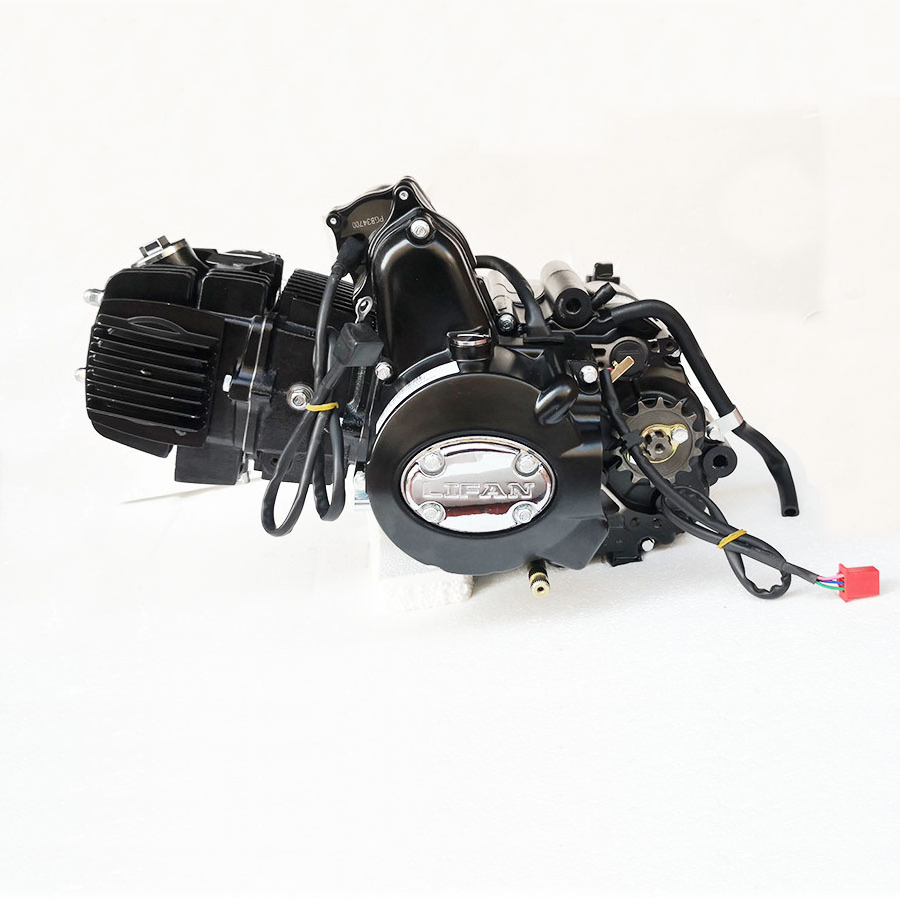 LiFan 125cc horizontal engine 3+1 reverse gear Automatic Clutch Electric and Kick Start for ATV go kart using