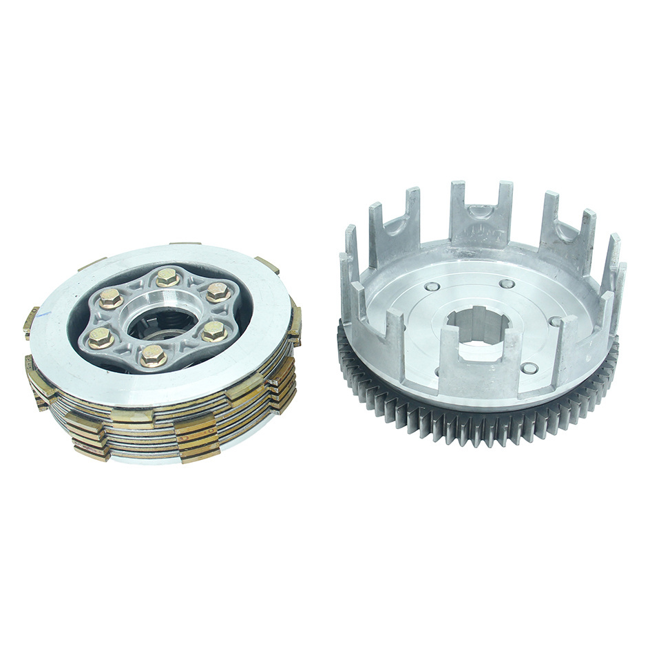 70T Motorcycle Engine Clutch 6 Column Enhanced 7pcs Friction Disc for Zongshen Loncin Lifan Bashan CB250 250cc engine