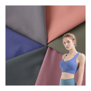 70 Polyamide 30 Elastane Brushed Fabric Lycra Spandex Nylon 2 Way Compression Garment Fabric for Activewear