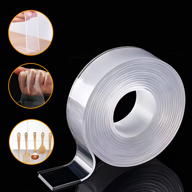 No Glue Residue Double Sided Nano Tape for Clean Removal Waterproof No Residue Nano Tape for Bathrooms