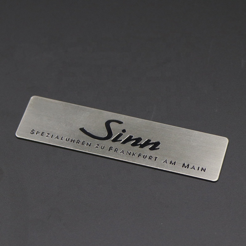 Custom Stainless Steel Out-door Label Metal Etched Engraved Sticker for Machine