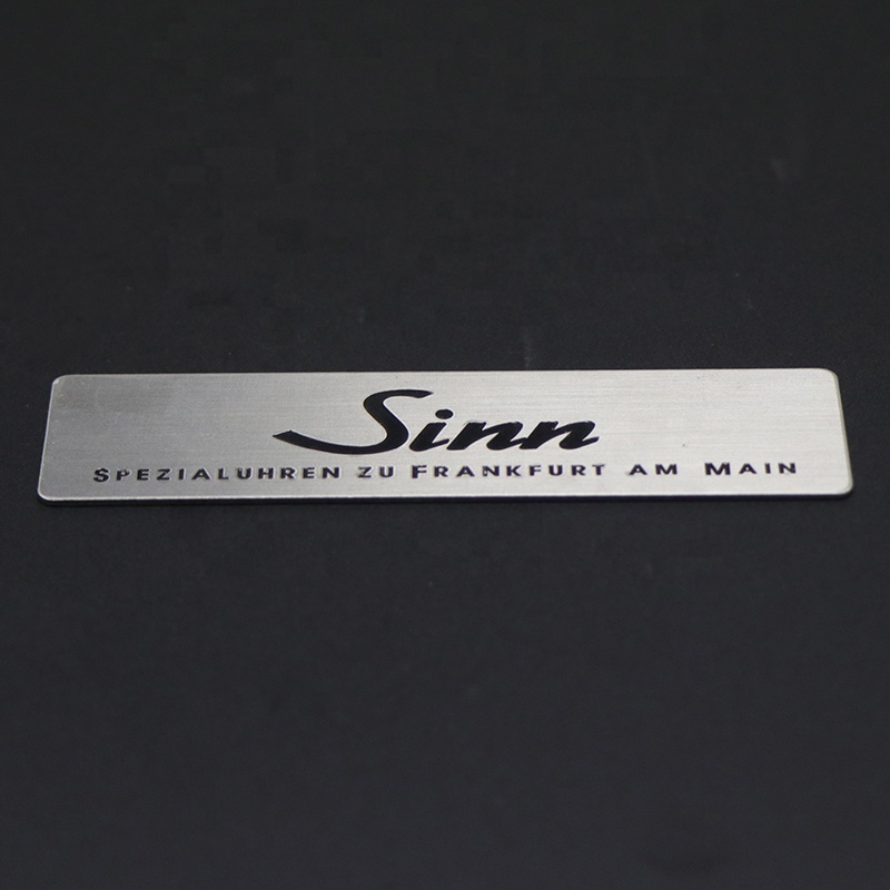 Custom Stainless Steel Out-door Label Metal Etched Engraved Sticker for Machine