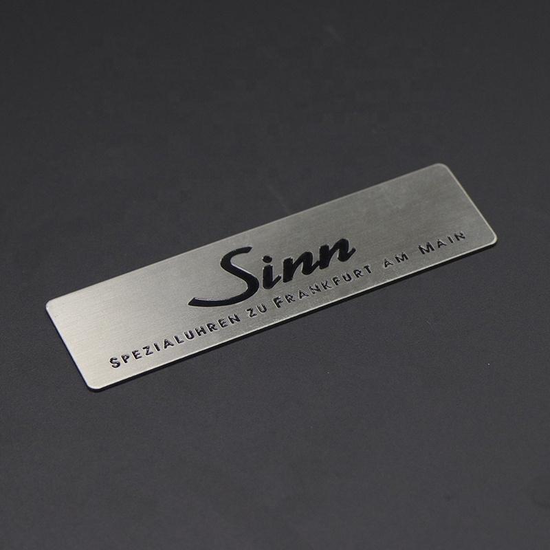 Custom Stainless Steel Out-door Label Metal Etched Engraved Sticker for Machine