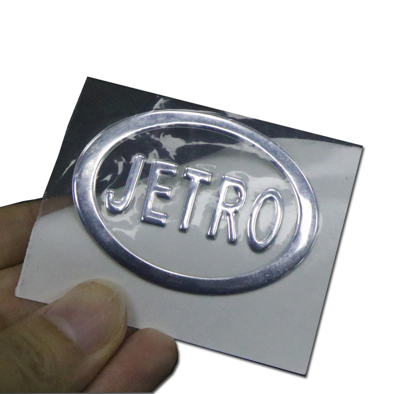 Custom made 3D Abs Letters Silver Car Emblem Badge Logos Plastic Car Emblem