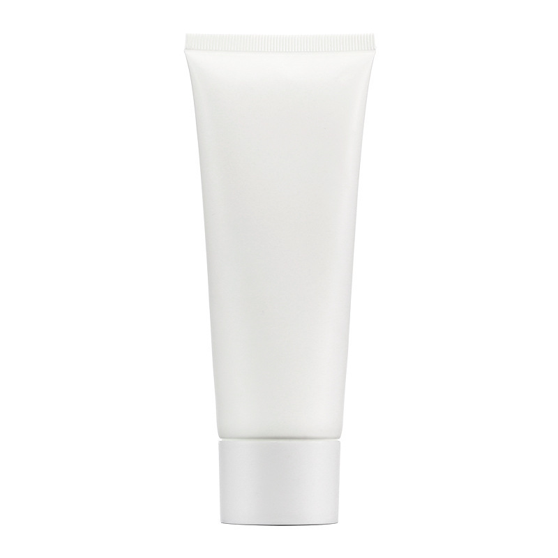 OEM Empty Packaging White Cosmetic Body Lotion Hand Cream Sunscreen PE Plastic Squeeze Soft Tube