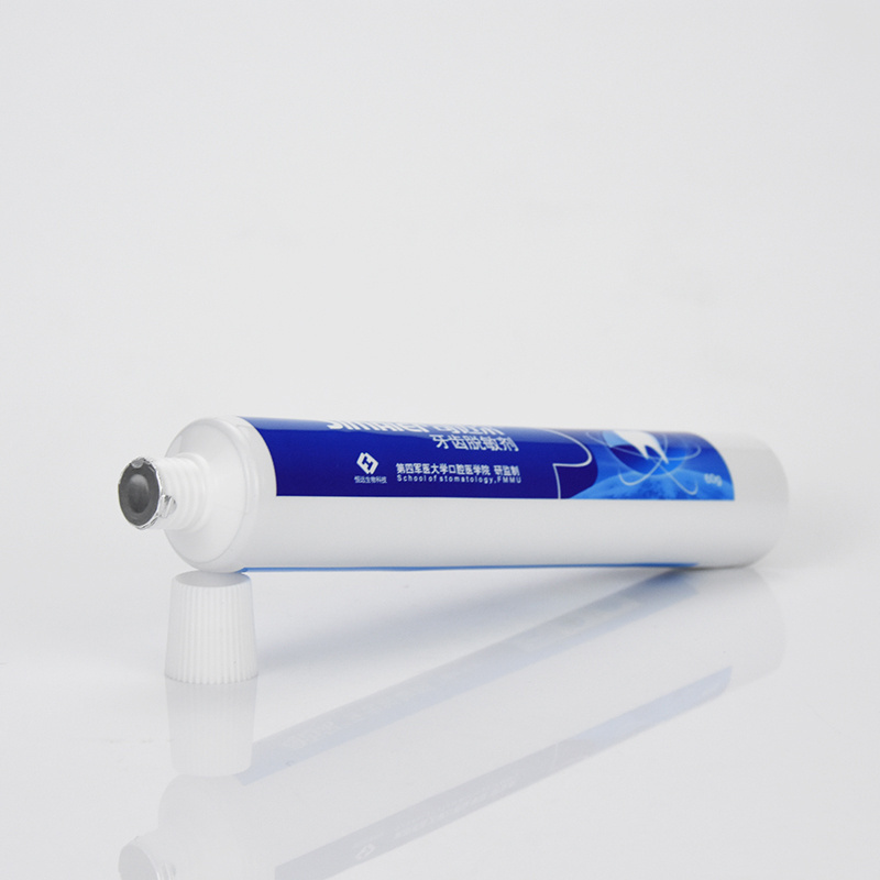 Wholesale custom print logo ABL laminated tooth paste tube squeeze aluminium plastic empty toothpaste tube