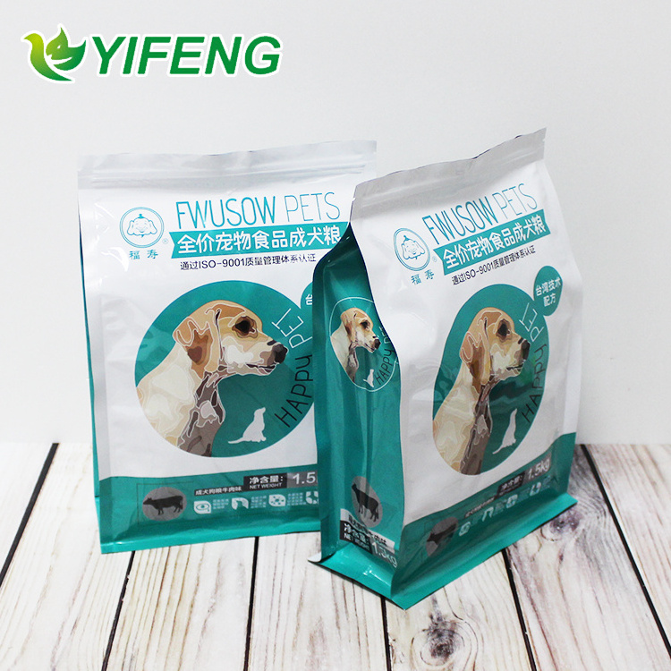 Biltong Food Safe Pet Pouches Bag with Zipper Transparent Feed Laminated Plastic Animal 25kg PE Stand up Pouch Carton Packing