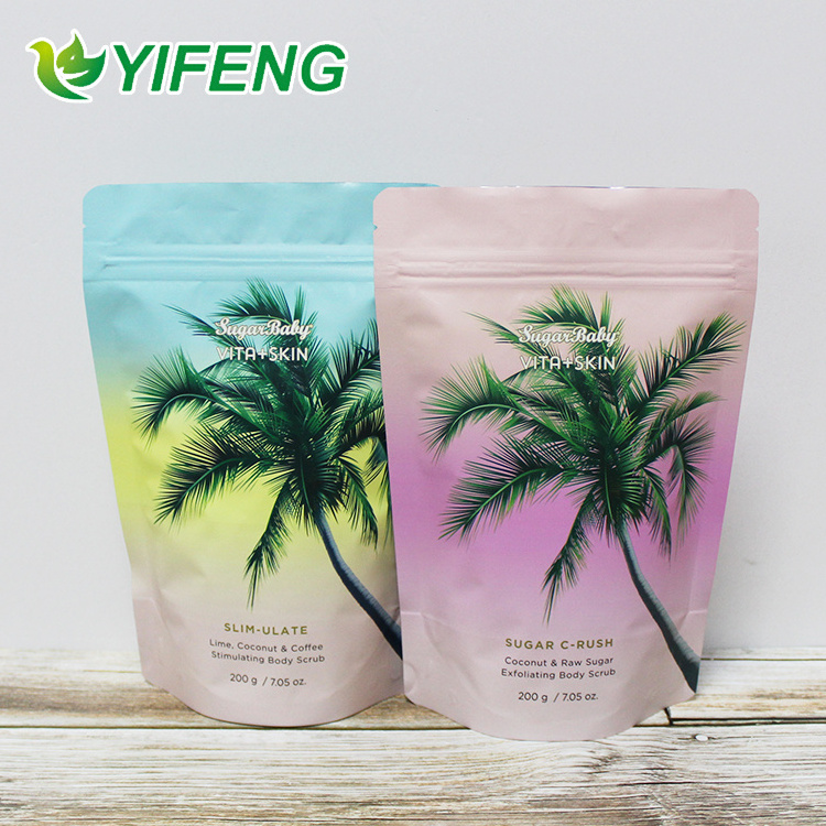 Frosted Plastic Zipper Bag Made Craft Food Packaging Drawstring Low Moq Printing Digital Printed Stand Up Pouch