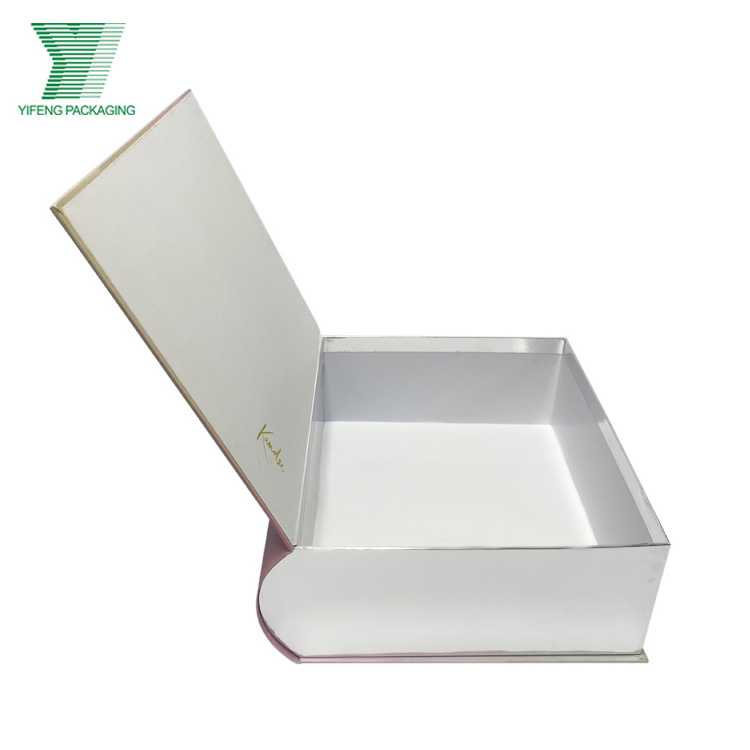 Custom rigid cardboard paper box gift storage decorative fake book shape packaging box