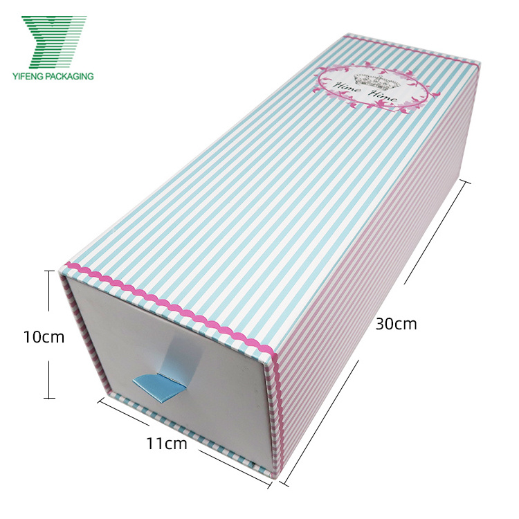 Customized Printing Color Pink Toy Packaging Baby Doll Paper Box Drawer Boxes with Customized Logo Sliding Gift Box