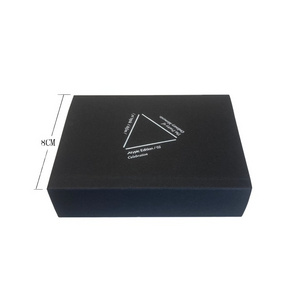 Slide Drawer Paper Box with Black Foam for Jewelry Custom Logo Cardboard Jewelry Gift Bag Necklace Jewelry Box Packaging