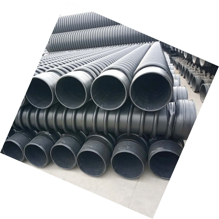 YiFang 15 Inch Plastic Culvert Double Wall Large Driveway Corrugated Pipe