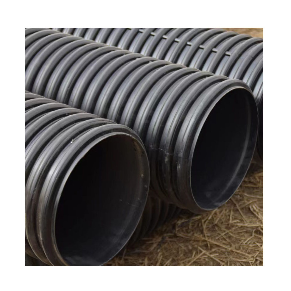 YiFang 110Mm 200Mm Hdpe Double-Wall Corrugated Drainage Culvert Pipe Tube Double Wall 36 Inch Dn300 Plastic Pipes