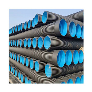 YiFang Polyethylene Drainage Culvert Sewage Drain Pipe Large Size 8 10 36 Inch Water Double Wall Corrugated Hdpe Pipe