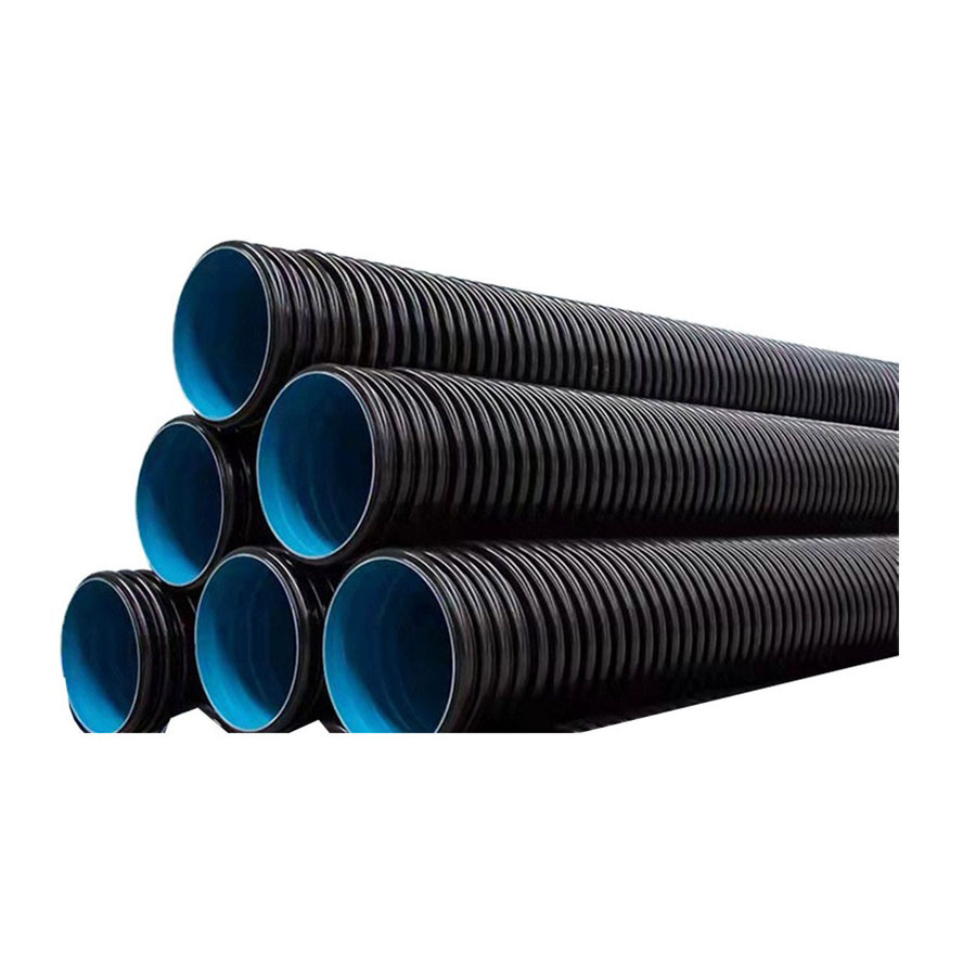 YiFang Drainage Culvert Sewage Drain Pipe Large Size 8 10 36 Inch 100 Water Hdpe Double Wall Corrugated Pipes