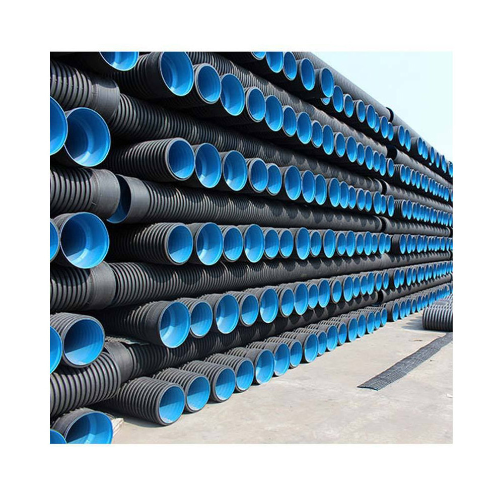 YiFang 48 Inch Sn4 Sn8 Large Size Hdpe Polyethylene Double Wall Corrugated Pipe Plastic Culvert Pipe