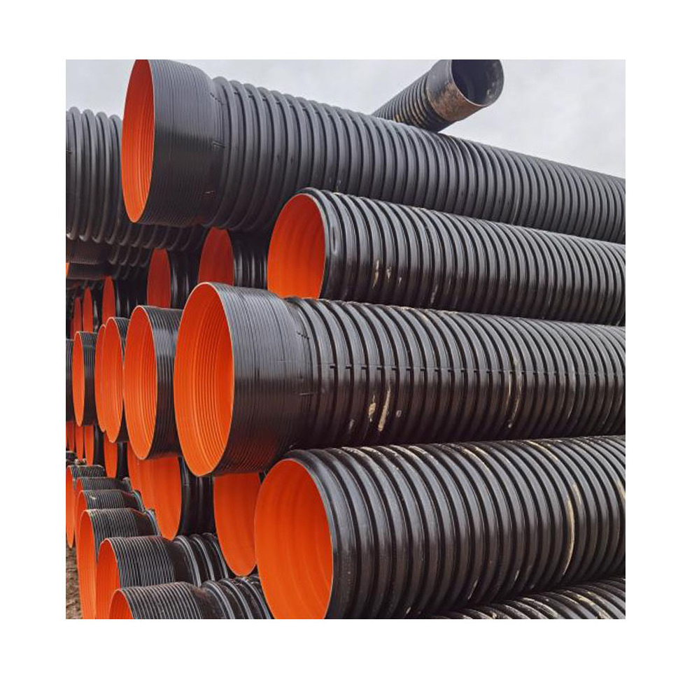 YiFang Hdpe Double Wall Smooth Interior Plastic Corrugated 18 12 Inch Culvert Drainage Pipe