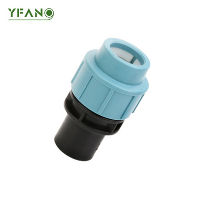 PP Double Union Ball Valve Irrigation Compression Fittings PN16 For Water Pipes PE Pipe Fittings Poly Pipe HDPE Fittings