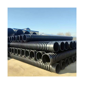 YiFang 15 Inch Plastic Culvert Double Wall Large Driveway Corrugated Pipe