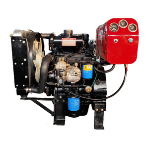 wholesale direct injection water cooling 2 cylinder 38hp diesel engine with radiator and fuel tank for diesel generator