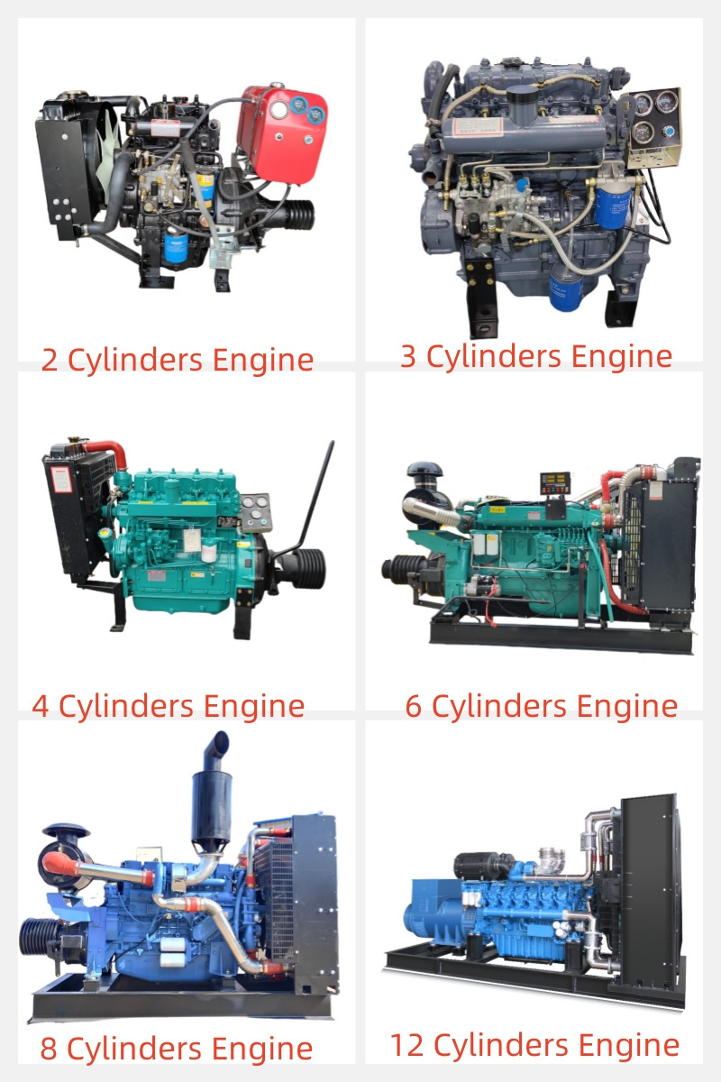 wholesale direct injection water cooling 2 cylinder 38hp diesel engine with radiator and fuel tank for diesel generator