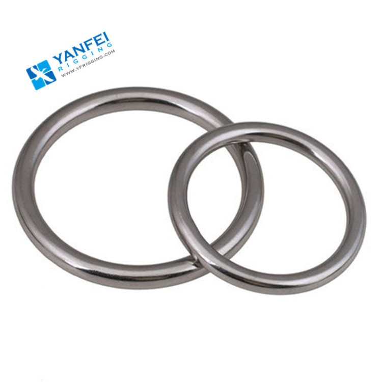 Stainless Steel Welded Marine Round Ring Hardware Webbing Strapping O Ring, D Ring