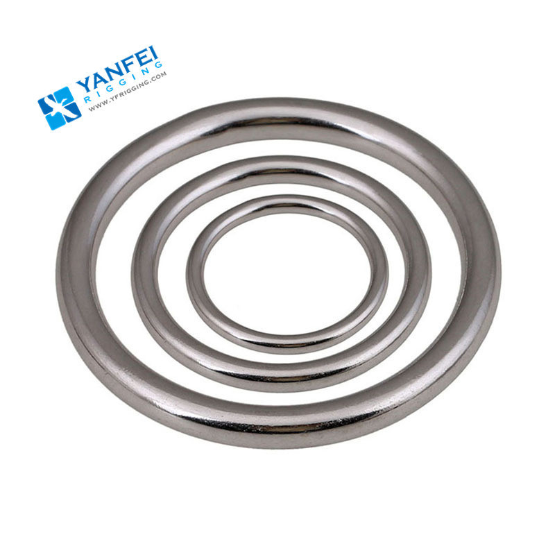 Stainless Steel Welded Marine Round Ring Hardware Webbing Strapping O Ring, D Ring