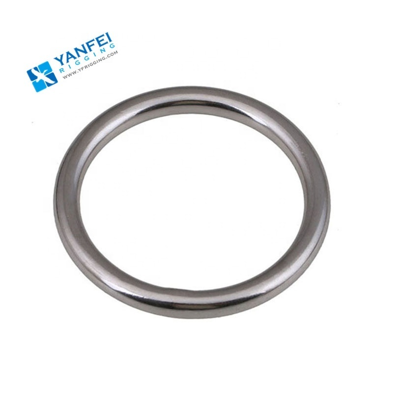 Stainless Steel Welded Marine Round Ring Hardware Webbing Strapping O Ring, D Ring