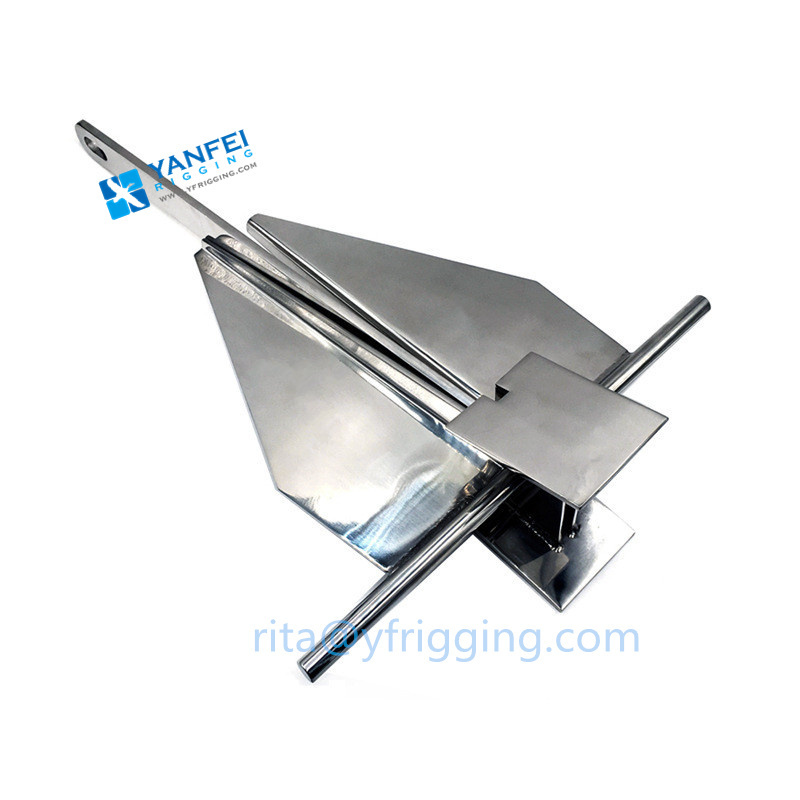 Manufacturer Stainless Steel Boat Parking Ship Anchor Mirror Finished Danforth Anchor For Marine