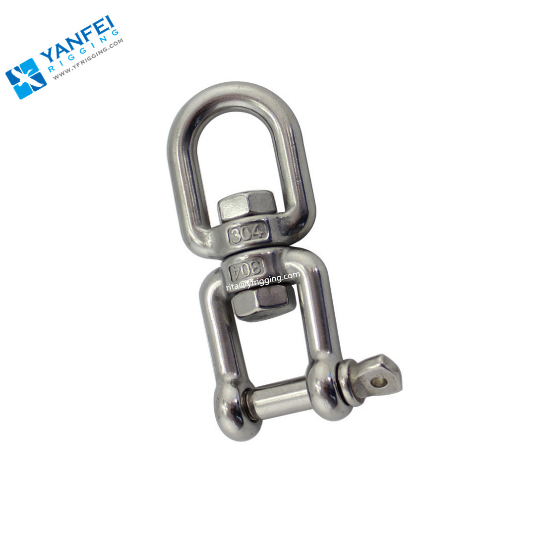 316 Stainless Steel Swivel Eye Hook Ring And Eye Link Swing Swivel Suitable For Chain Wire Rope Indoor Or Outdoor Equipment