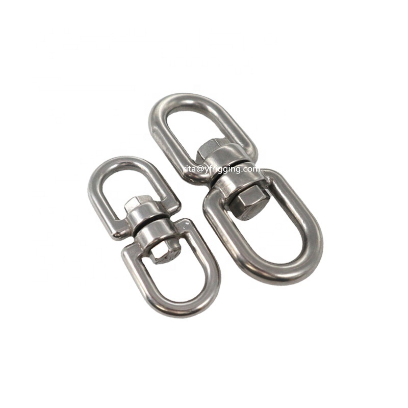 316 Stainless Steel Swivel Eye Hook Ring And Eye Link Swing Swivel Suitable For Chain Wire Rope Indoor Or Outdoor Equipment