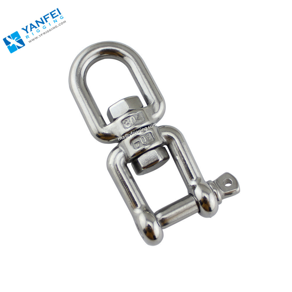 316 Stainless Steel Swivel Eye Hook Ring And Eye Link Swing Swivel Suitable For Chain Wire Rope Indoor Or Outdoor Equipment