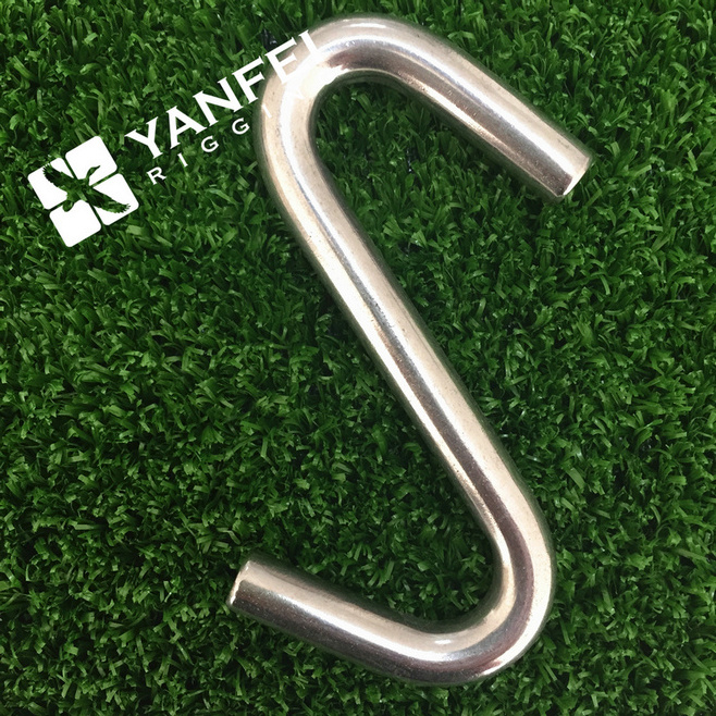 Stainless Steel Open End S Hook Compatible Connectors S-Shaped Hanging Hook